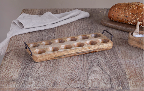Egg Holder, Mango Wood | Nkuku