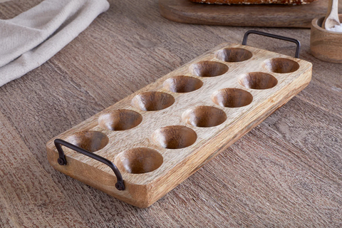 Egg Holder, Mango Wood | Nkuku