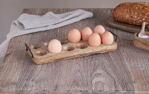 Egg Holder, Mango Wood | Nkuku