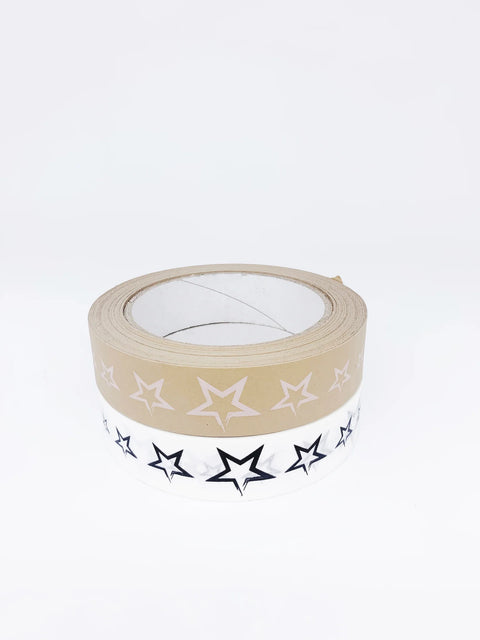 Paper Tape with Stars | Kraft