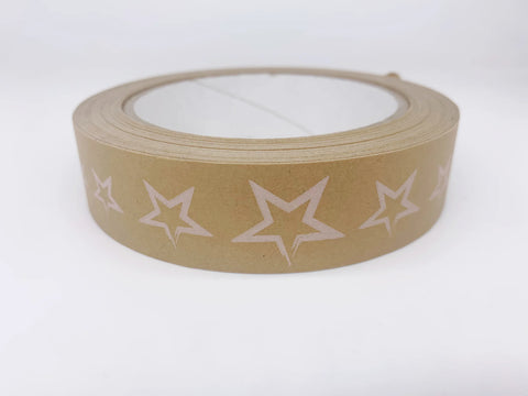 Paper Tape with Stars | Kraft