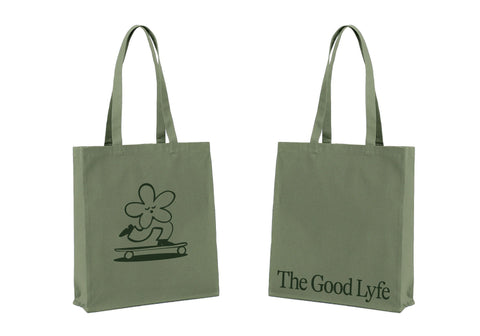 Recycled Canvas Tote Bag | Sage Green
