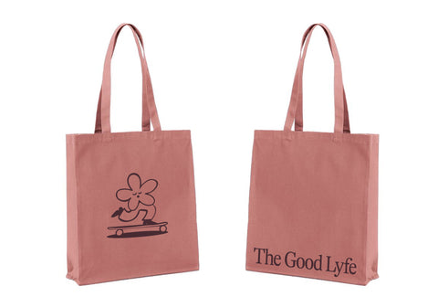 Recycled Canvas Tote Bag | Rose