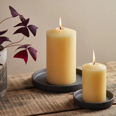 St Eval Dark Grey Candle Plate