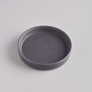St Eval Dark Grey Candle Plate