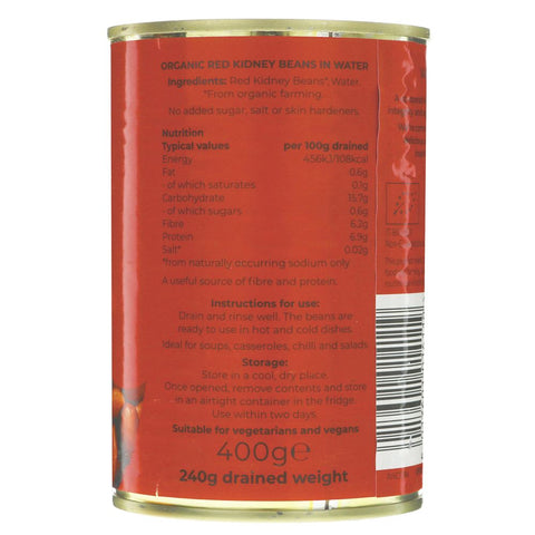 Organic Tinned Red Kidney Beans