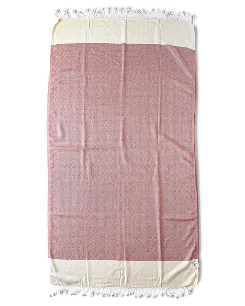 Cotton Beach Towel | Terracotta Diamond