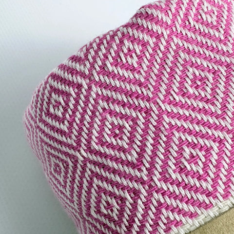Cotton Beach Towel | Fuscia Diamond