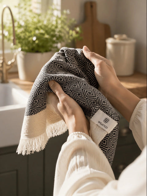 Cotton Tea Towels | Navy