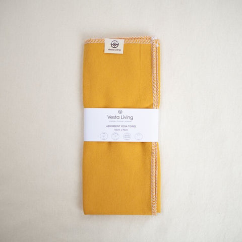 Cotton Yoga Towel | Ochre