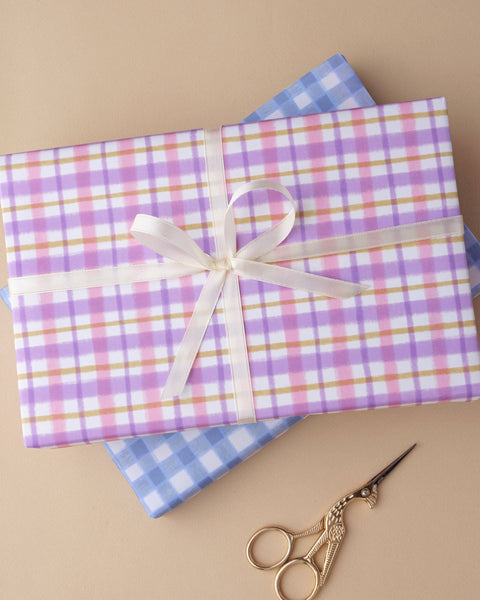 Pastel Gingham Wrapping Paper