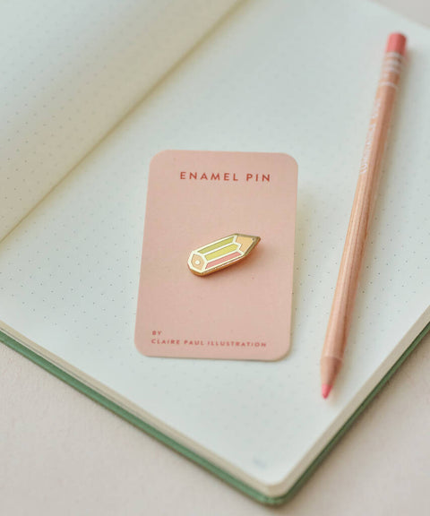 Enamel Pin Badge | Pencil