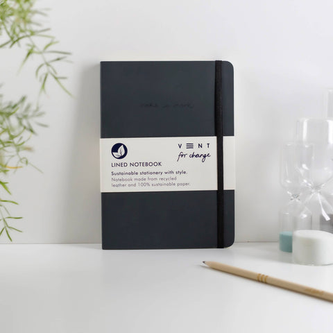Make a Mark Recycled Leather A5 Journal | Notebook: Mustard Yellow