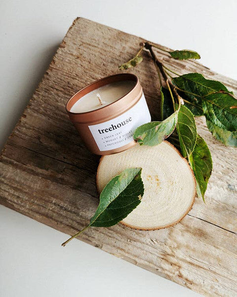 Treehouse by Keyvnor | Rose Gold Tin Candle