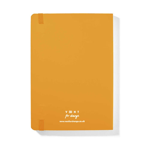 Make a Mark Recycled Leather A5 Journal | Notebook: Mustard Yellow