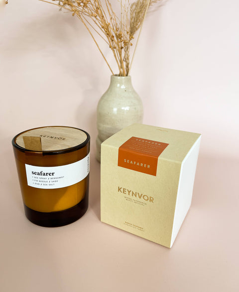 Seafarer by Keyvnor | Amber Glass Candle