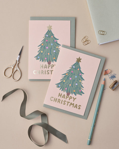 Happy Christmas Tree Card