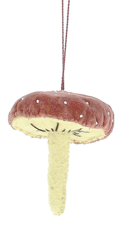 Velvet Mushroom Decoration