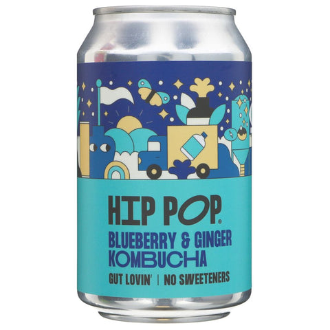 Hip Pop Kombucha | Blueberry & Ginger