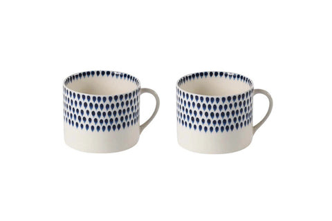 Indigo Drop Mug Large | Nkuku