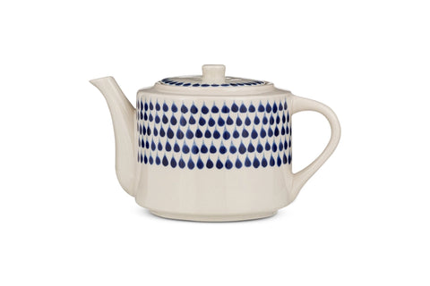 Indigo Drop Teapot | Nkuku