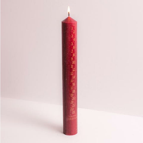 Red Advent Candle