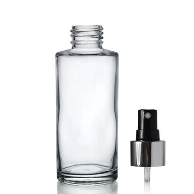 Glass Bottle with Atomiser Spray | Clear | 100ml