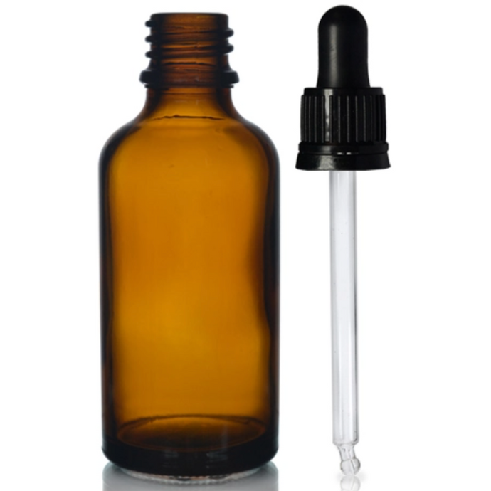Glass Bottle with Pipette | Amber | 50ml