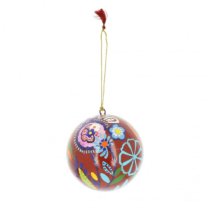 Paper Mache Bauble | Flower