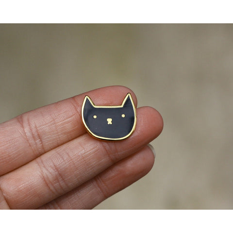 Enamel Pin Badge | Black Cat