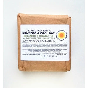 Shampoo & Wash Bar | Organic | Bergamot & Shea Butter | Sand Angels