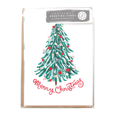 Fir Christmas Card Pack x 8