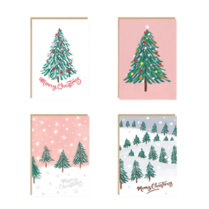 Fir | 8 x Christmas Cards by Jade Fisher