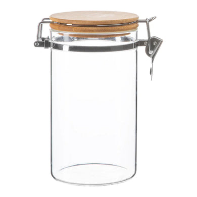 1 litre / 1000ml Clip Top Jar | Wooden Lid