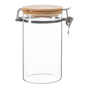 1 litre / 1000ml Clip Top Jar | Wooden Lid