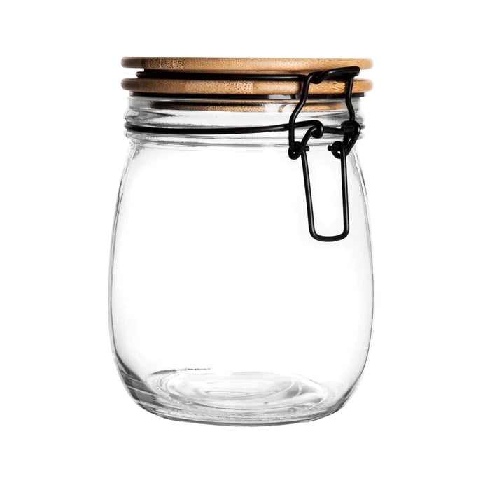 750ml Clip Top Jar | Wooden Lid