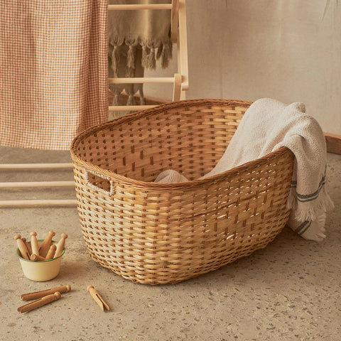 Rattan Tuscan Laundry Basket | Olli Ella