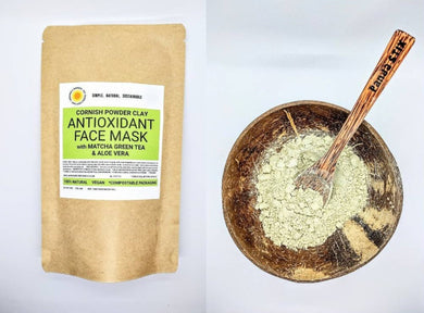 Organic Antioxidant Face Mask with Matcha Green Tea & Aloe Vera | Sand Angels