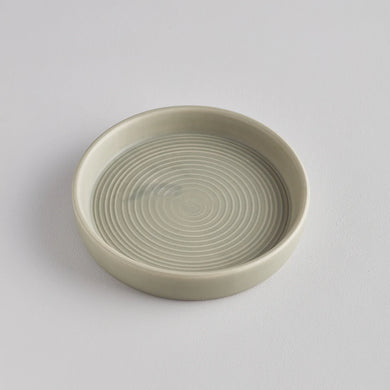 St Eval Grey-Green Candle Plate