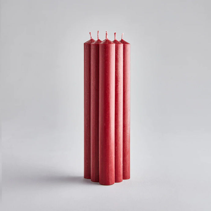 St Eval Dinner Candle | Red