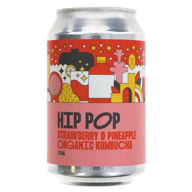 Hip Pop Kombucha | Strawberry and Pineapple