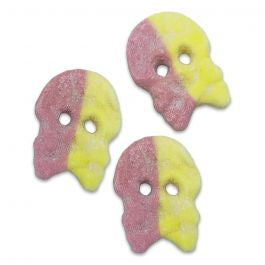 Sweets | Sour Raspberry & Lemon Foam Skulls | Vegan