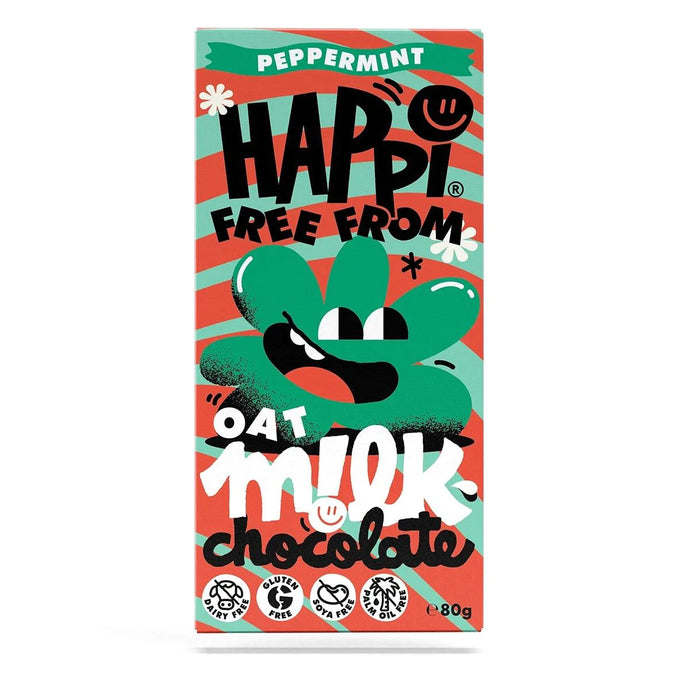 Happi | Candy Cane Oat Milk Chocolate Bar