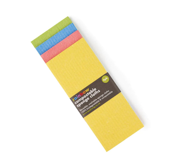 Compostable Sponge Cleaning Cloths x 4