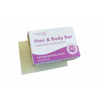 Friendly Guest Soap | Lavender and Geranium Hair and Body Bar