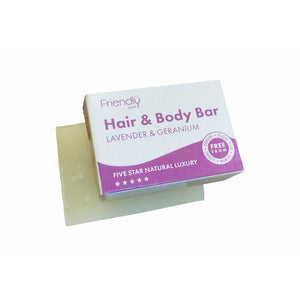 Friendly Guest Soap | Lavender and Geranium Hair and Body Bar
