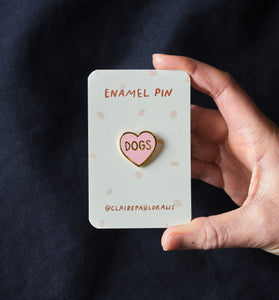 Enamel Pin Badge | Love Dogs