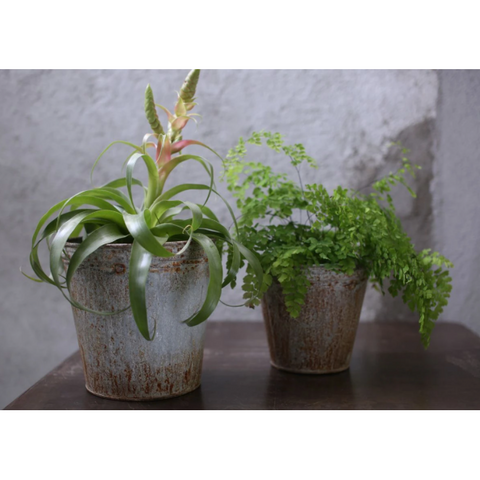 Abari Zinc Plant Pot | Nkuku