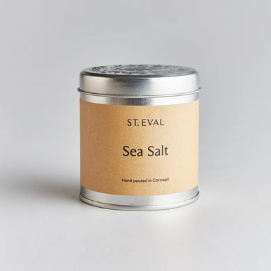 St Eval Tin Candle | Sea Salt